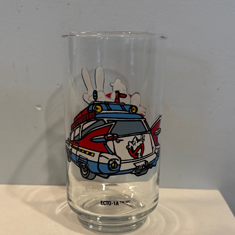 Vintage Ghostbusters Ecto-1A Glass Tumbler